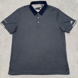 Adidas Climachill Golf Performance Polo Shirt Men's‎ XL Navy Heather Lightweight